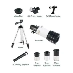 Accura Travel Scope Refractor Telescope Kit