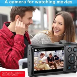 Firefly PIXUS Digital Camera Kit w/32GB Card & Case - Black