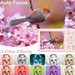 Firefly PIXUS Digital Camera Kit w/32GB Card & Case - Pink