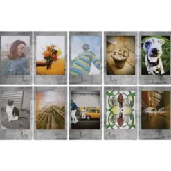 Fuji Instax Mini Instant Film Twin Pack (20 Shots) - Stone Grey Frame
