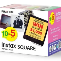 Fujifim Instax SQ Square Instant Film - 50 shots Novelty