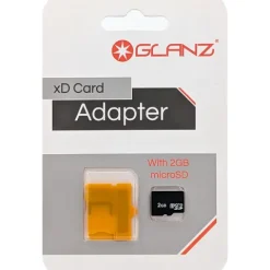 Glanz Olympus XD to Micro SD Adaptor with 2GB Micro SD