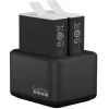 GoPro Dual Battery Charger Kit w/2x Batteries For Hero 12/11/10/9