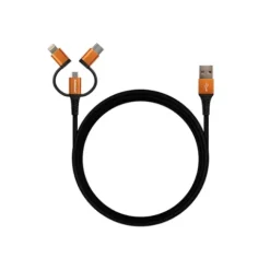 Hahnel 3-in-1 Tough Lightning/Micro USB/USB-C Cable
