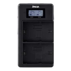Inca USB Charger 2x Slots w/LCD - Sony NP-FZ100