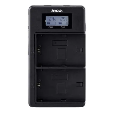 Inca USB Charger 2x Slots w/LCD - Nikon EN-EL14