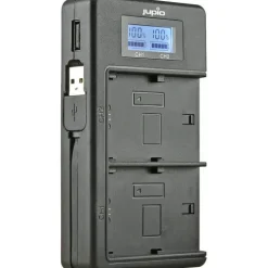 Jupio USB Charger 2x Slots w/LCD - Panasonic Lumix DMW-BLF19