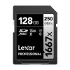 Lexar Pro 128GB 1667x SDXC Card 250Mbs UHSII