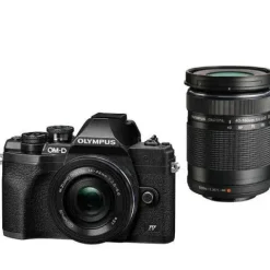 Olympus OM-D E-M10 Mark IV + 14-42mm & 40-150mm Twin Kit - Black