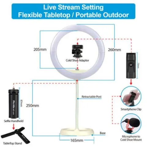 Phottix Nuada 10 LED Ring Light - 450 LUX