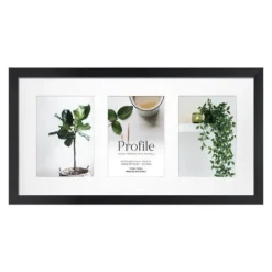 Profile Deluxe Black 25x50 cm Photo Frame - 3x 13x18cm Photos