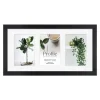 Profile Deluxe Black 20x40cm Photo Frame - 3x 10x15cm Photos