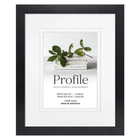 Profile Deluxe Black 8x10" Frame - 5x7" Opening