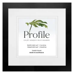 Profile Deluxe Black 8x8" Frame - 5x5" Opening