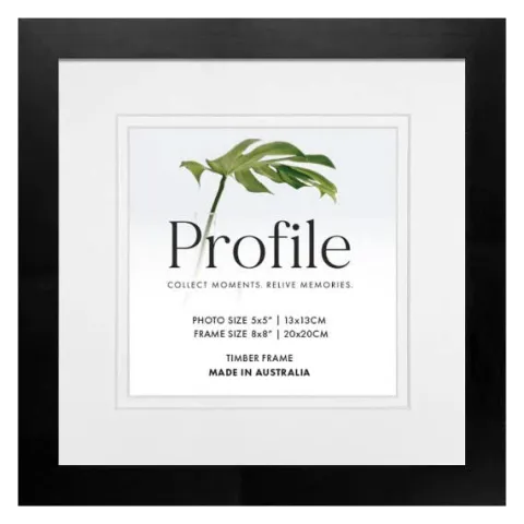 Profile Deluxe Black 8x8" Frame - 5x5" Opening