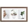 Profile Deluxe Chestnut 20x40cm Photo Frame - 3x 10x15cm Photos