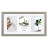 Profile Deluxe Stone Ash 20x40cm Photo Frame - 3x 10x15cm Photos