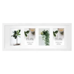 Profile Deluxe White 20x56cm Photo Frame - 4x 10x15cm Photos