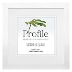 Profile Deluxe White 8x8" Frame - 5x5" Opening