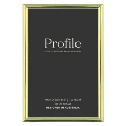 Profile Habitat Brass Photo Frame - 4x6"