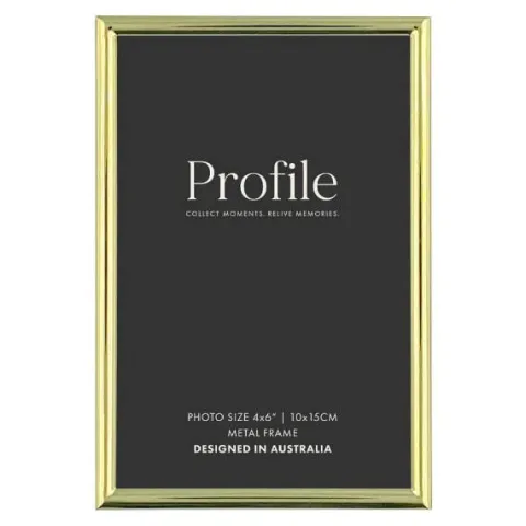 Profile Habitat Brass Photo Frame - 4x6"