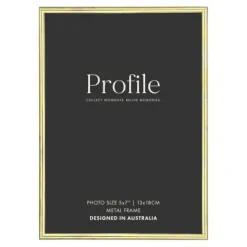 Profile Habitat Brass Photo Frame - 5x7"