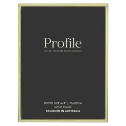 Profile Habitat Brass Photo Frame - 6x8"