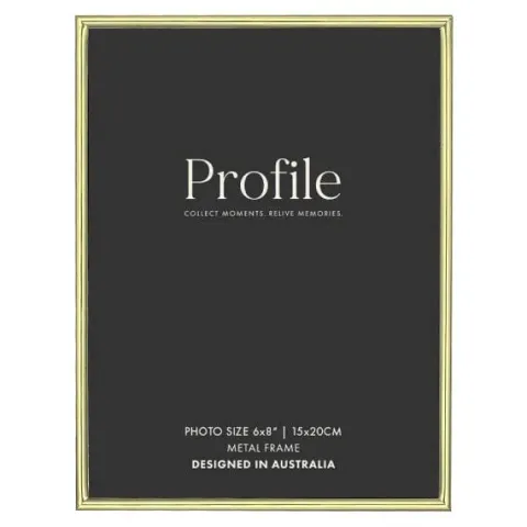 Profile Habitat Brass Photo Frame - 6x8"