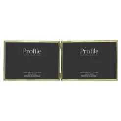 Profile Habitat Brass Photo Frame - 2x 5x7"