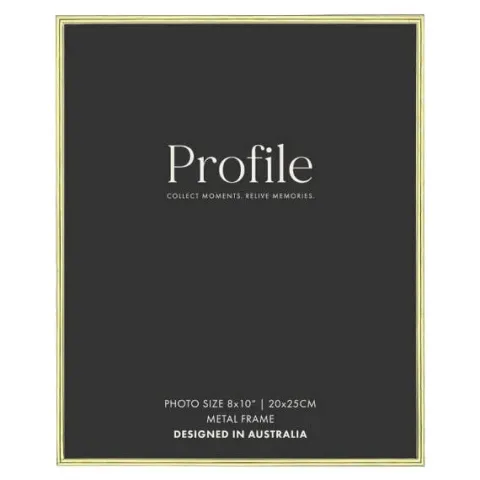 Profile Habitat Brass Photo Frame - 8x10"