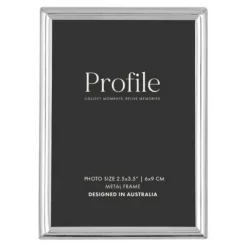 Profile Habitat Silver Photo Frame - 2.5x3.5"