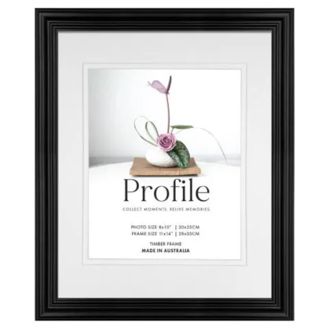 Profile Hawthorne Black 11x14" Frame - 8x10" Opening