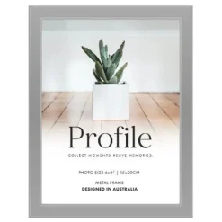 Profile Metal Eternal Silver 6x8" Photo Frame