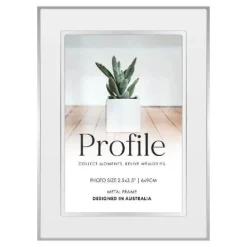 Profile Metal Eternal White 2.5x3.5" Photo Frame