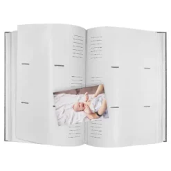 Profile Plush Linen Grey 300 4x6 Photos Slip In Photo Album