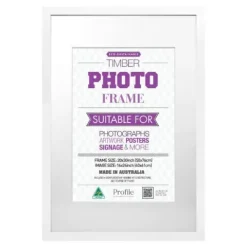 Profile Poster 20x30" Frame for 16x24" Photo - White