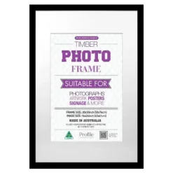 Profile Poster 20x30" Frame for 16x24" Photo - Black