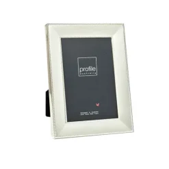 Profile Romance Silver Beaded  Metal 4x6' frame