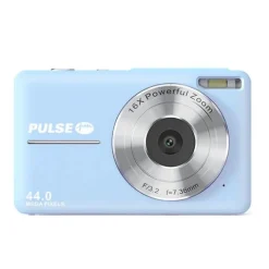 Pulse DC44 Digital Compact Camera w/32GB Card - Blue