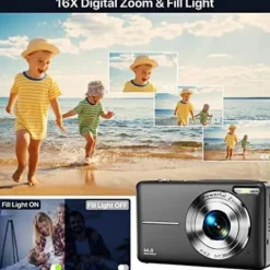 Pulse DC44 Digital Compact Camera w/32GB Card - Pink