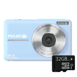 Pulse DC44 Digital Compact Camera w/32GB Card