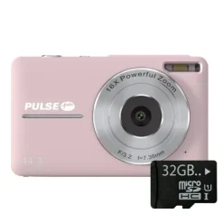 Pulse DC44 Digital Compact Camera w/32GB Card