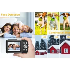 Pulse DC44 Digital Compact Camera w/32GB Card - Purple