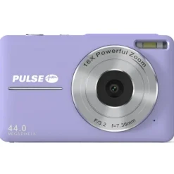 Pulse DC44 Digital Compact Camera w/32GB Card - Purple