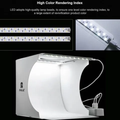 PULUZ Portable Studio Kit ( 9" Tent & LED Lighting Kit)