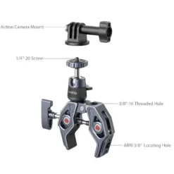 Smallrig Super Clamp with Ballhead, Camera Mount Clamp