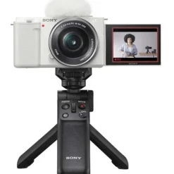 Sony ZV-E10 + 16-50mm Kit & GP-VPT2BT Grip - White